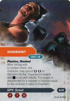 2014 Fantasy Flight Games Star Wars Age of Rebellion Specialization Deck Spy Scout #8 Disorient Front