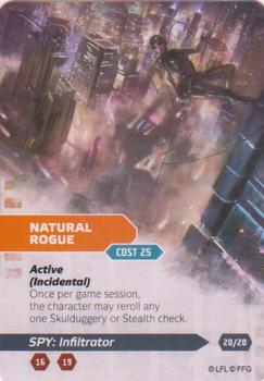 2014 Fantasy Flight Games Star Wars Age of Rebellion Specialization Deck Spy Infiltrator #20 Natural Rogue Front