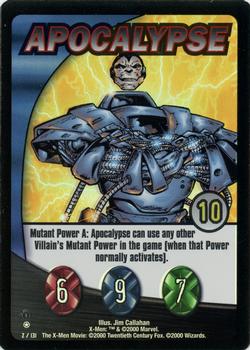 2000 Wizards X-Men - 1st Edition #2 Apocalypse Front