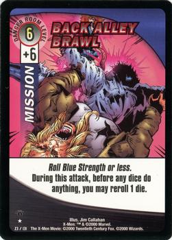 2000 Wizards X-Men - 1st Edition #23 Back Alley Brawl Front