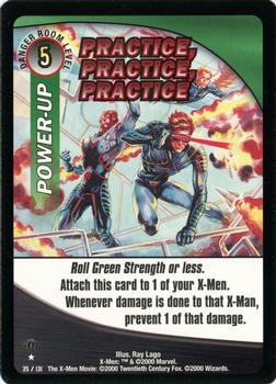 2000 Wizards X-Men - 1st Edition #35 Practice, Practice, Practice Front