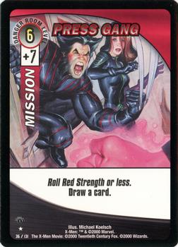 2000 Wizards X-Men - 1st Edition #36 Press Gang Front
