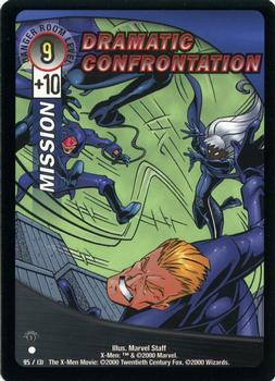 2000 Wizards X-Men - 1st Edition #95 Dramatic Confrontation Front