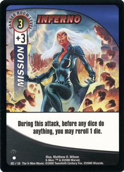2000 Wizards X-Men - 1st Edition #103 Inferno Front
