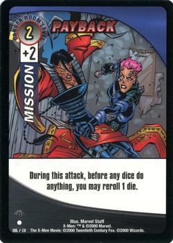 2000 Wizards X-Men - 1st Edition #106 Payback Front