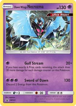 2016-19 Pokemon SM Black Star Promos #SM123 Dawn Wings Necrozma Front