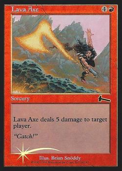 1999 Magic the Gathering Urza's Legacy - Foil #84 Lava Axe Front