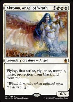 2018 Magic the Gathering Masters 25 #2 Akroma, Angel of Wrath Front