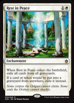 2018 Magic the Gathering Masters 25 #32 Rest in Peace Front
