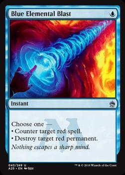 2018 Magic the Gathering Masters 25 #43 Blue Elemental Blast Front