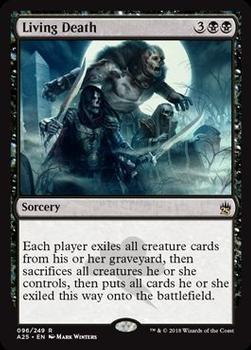 2018 Magic the Gathering Masters 25 #96 Living Death Front