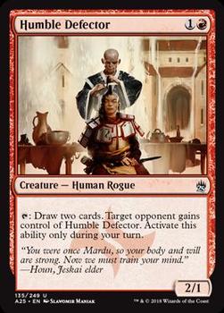 2018 Magic the Gathering Masters 25 #135 Humble Defector Front