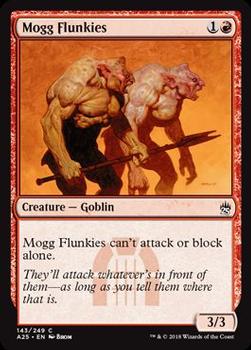 2018 Magic the Gathering Masters 25 #143 Mogg Flunkies Front