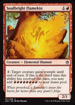 2018 Magic the Gathering Masters 25 #151 Soulbright Flamekin Front