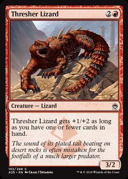 2018 Magic the Gathering Masters 25 #153 Thresher Lizard Front