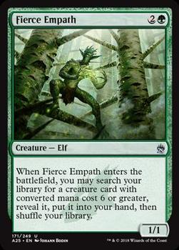 2018 Magic the Gathering Masters 25 #171 Fierce Empath Front