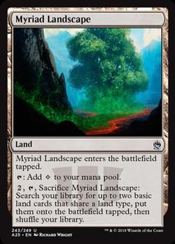 2018 Magic the Gathering Masters 25 #243 Myriad Landscape Front