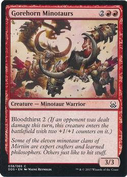 2017 Magic the Gathering Duel Decks: Mind vs. Might #38 Gorehorn Minotaurs Front