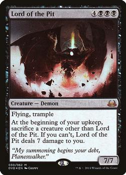 2014 Magic the Gathering Duel Decks Anthology, Divine vs. Demonic #30 Lord of the Pit Front
