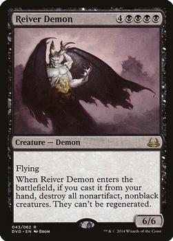 2014 Magic the Gathering Duel Decks Anthology, Divine vs. Demonic #43 Reiver Demon Front