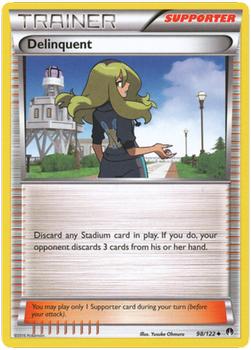 2016 Pokemon XY BREAKpoint #98/122 Delinquent Front