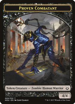 2017 Magic the Gathering Hour of Devastation - Tokens #005/012 Proven Combatant Front