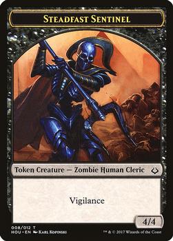 2017 Magic the Gathering Hour of Devastation - Tokens #008/012 Steadfast Sentinel Front