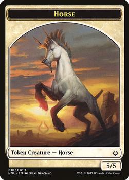 2017 Magic the Gathering Hour of Devastation - Tokens #010/012 Horse Front