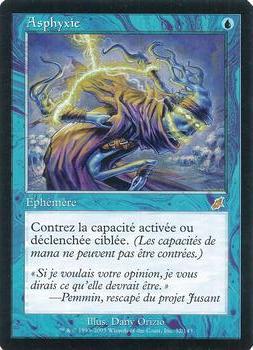2003 Magic the Gathering Scourge French #52 Asphyxie Front