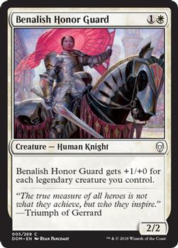 2018 Magic the Gathering Dominaria #5 Benalish Honor Guard Front