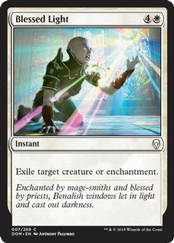 2018 Magic the Gathering Dominaria #7 Blessed Light Front