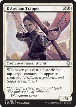 2018 Magic the Gathering Dominaria #11 D'Avenant Trapper Front