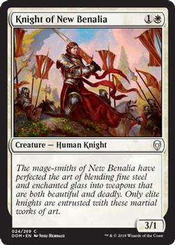 2018 Magic the Gathering Dominaria #24 Knight of New Benalia Front