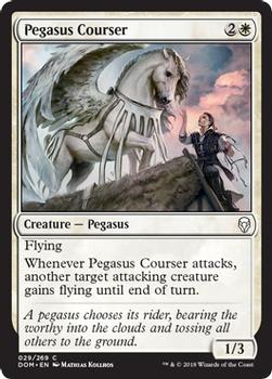 2018 Magic the Gathering Dominaria #29 Pegasus Courser Front