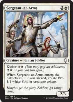 2018 Magic the Gathering Dominaria #32 Sergeant-at-Arms Front