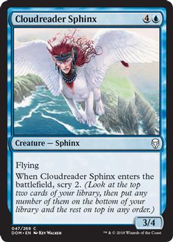 2018 Magic the Gathering Dominaria #47 Cloudreader Sphinx Front