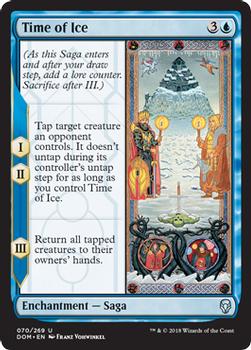 2018 Magic the Gathering Dominaria #70 Time of Ice Front