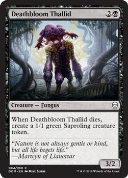 2018 Magic the Gathering Dominaria #84 Deathbloom Thallid Front