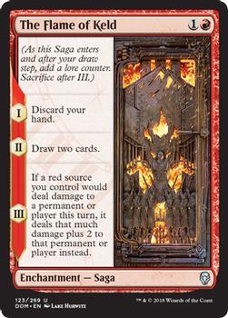 2018 Magic the Gathering Dominaria #123 The Flame of Keld Front