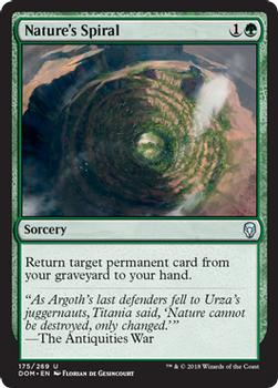 2018 Magic the Gathering Dominaria #175 Nature's Spiral Front