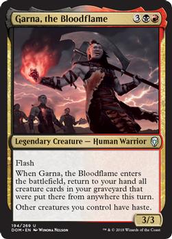 2018 Magic the Gathering Dominaria #194 Garna, the Bloodflame Front