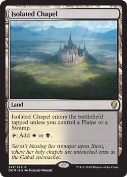 2018 Magic the Gathering Dominaria #241 Isolated Chapel Front