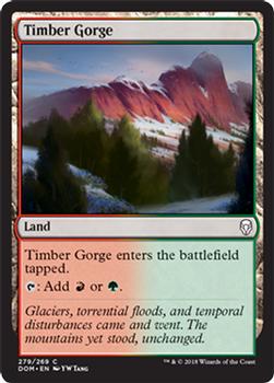 2018 Magic the Gathering Dominaria #279 Timber Gorge Front