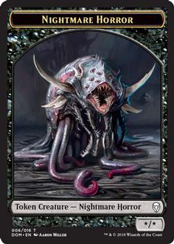 2018 Magic the Gathering Dominaria - Tokens #6 Nightmare Horror Front
