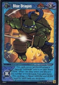 2004 Konami Teenage Mutant Ninja Turtles #01017 Blue Dragon Front