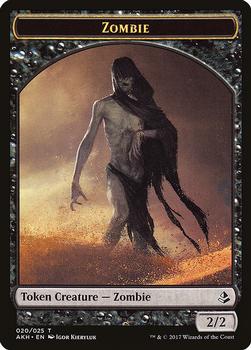 2017 Magic the Gathering Amonkhet - Tokens #020/025 Zombie Front