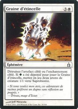 2005 Magic the Gathering Ravnica: City of Guilds French #30 Graine d'étincelle Front