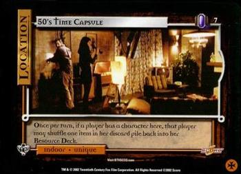 2002 Score Buffy The Vampire Slayer CCG: Angel's Curse #7 50's Time Capsule Front