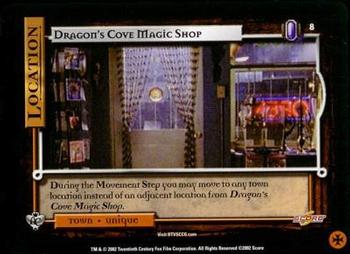 2002 Score Buffy The Vampire Slayer CCG: Angel's Curse #8 Dragon's Cove Magic Shop Front