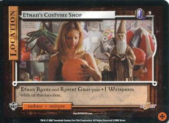 2002 Score Buffy The Vampire Slayer CCG: Angel's Curse #9 Ethan's Costume Shop Front